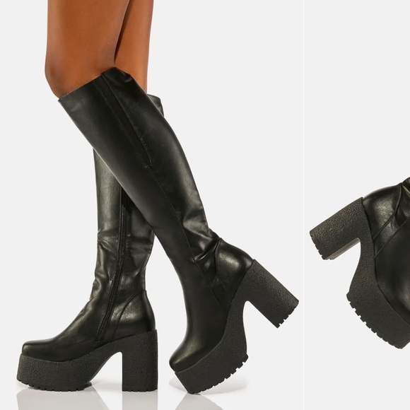 Lamoda Knee High Platform Boots - Picture 5 of 7